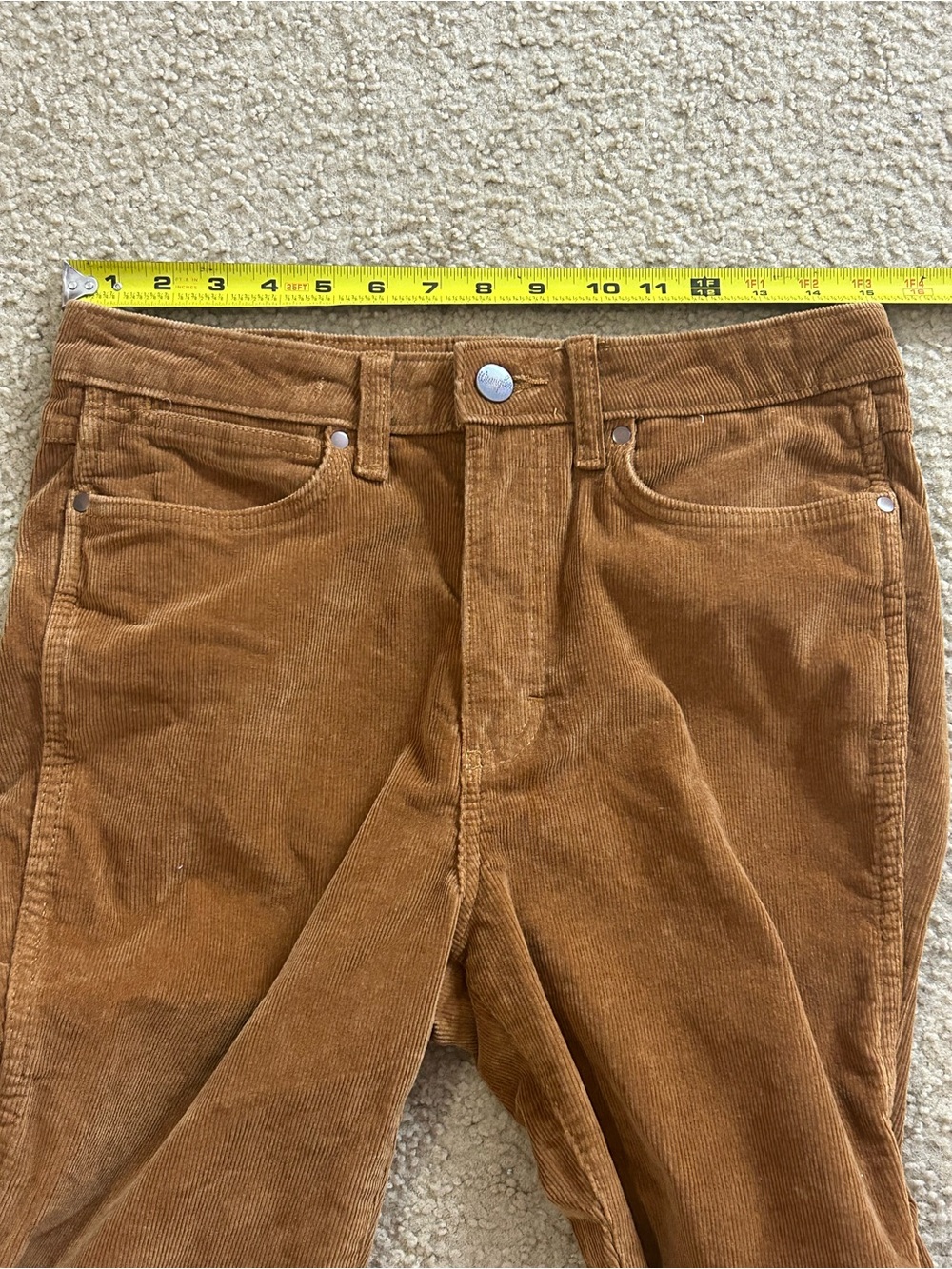 Wrangler Bailey Jeans Womens 30x31 High Rise Brown Western Retro Trouser - Picture 9 of 10